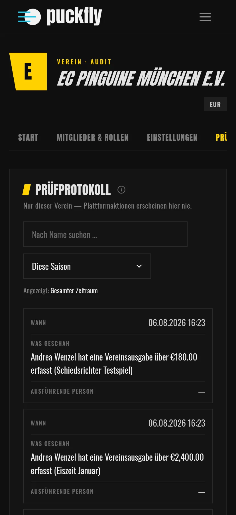 Jede Handlung hat einen Urheber