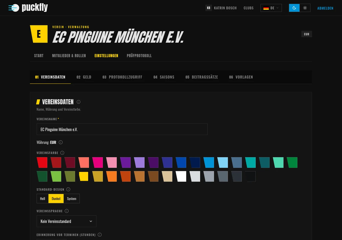 Der Verein, in euren Farben